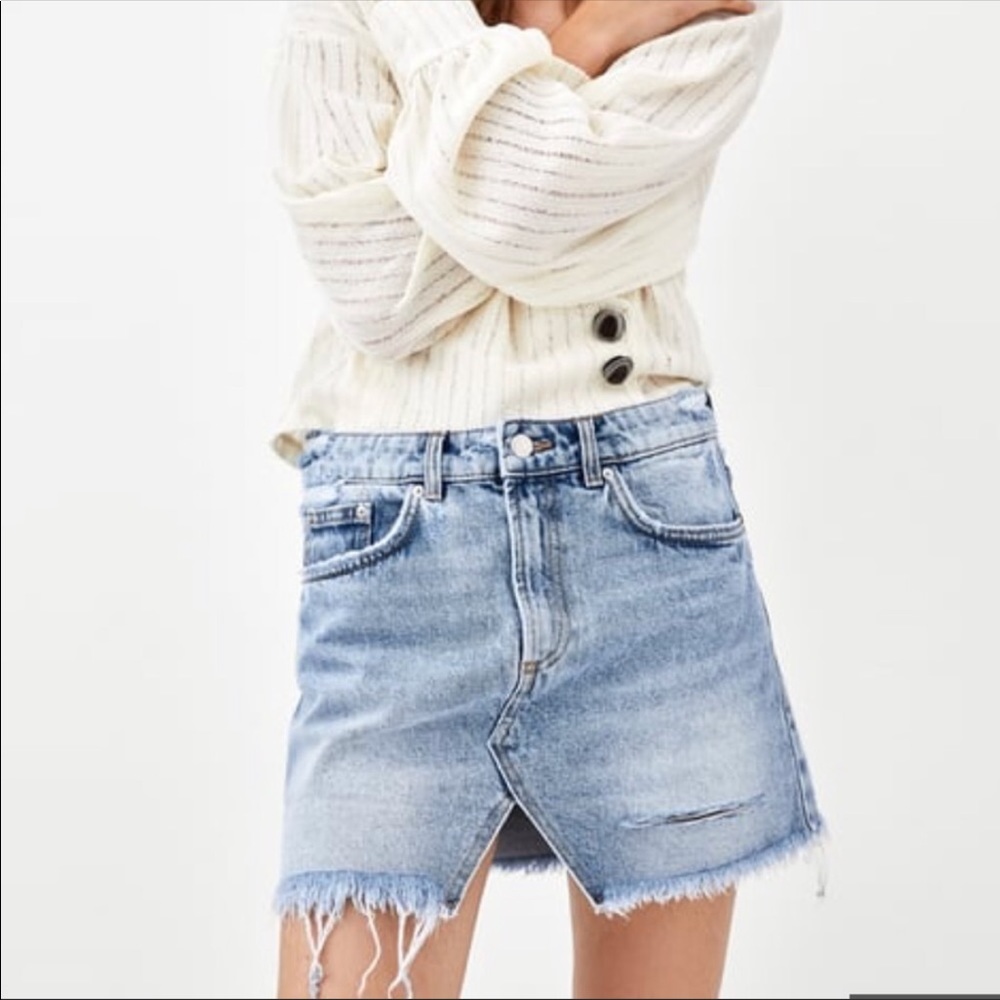 Zara denim skirt